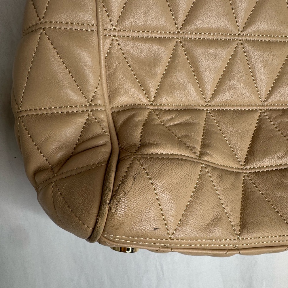 Michael Kors Soft Pink Leather Medium Scarlett Quilted Messenger Purse - Picture 3 of 12